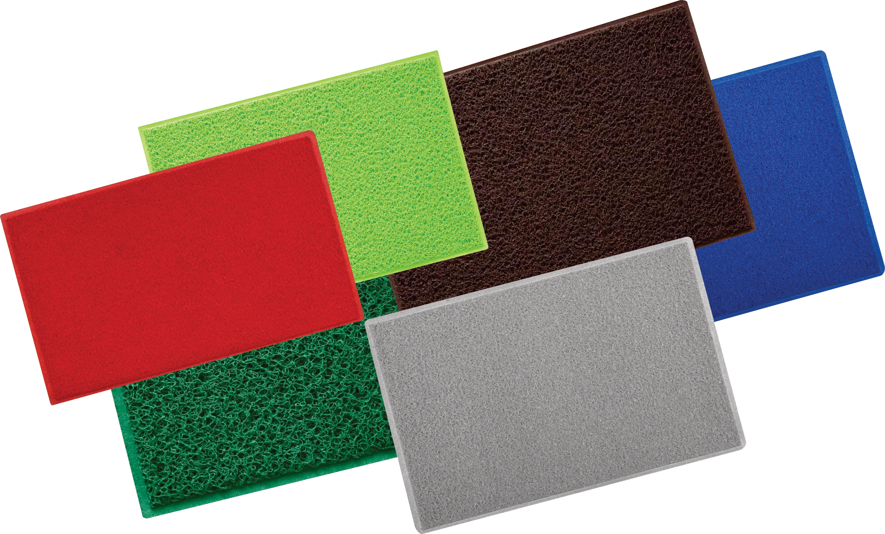 alguns capachos lisos